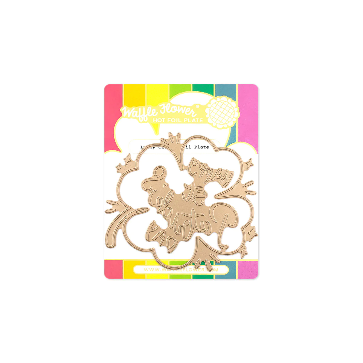 Waffle Flower - Lucky Clover Foil Plate