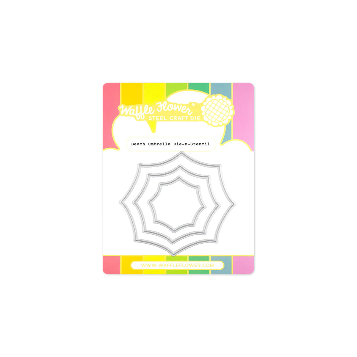 Waffle Flower - Beach Umbrella Die-n-stencil