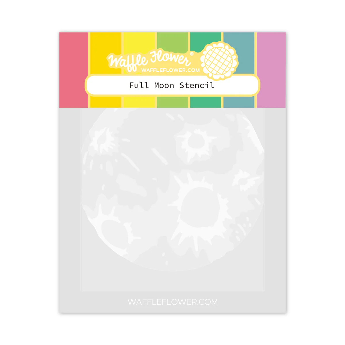 Waffle Flower - Full Moon Stencil