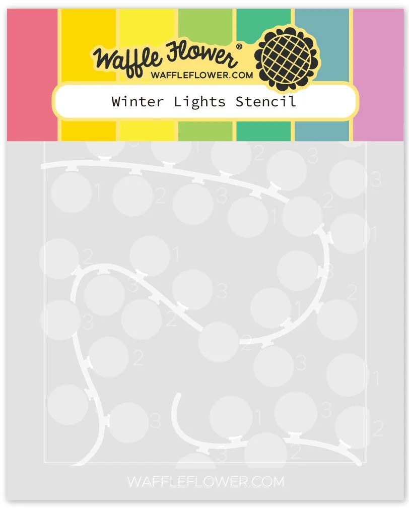 **NEW* - Waffle Flower - Winter Lights Stencil