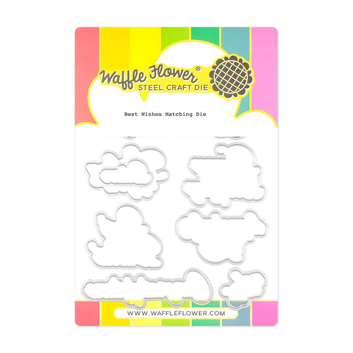 Waffle Flower - Best Wishes Matching Die