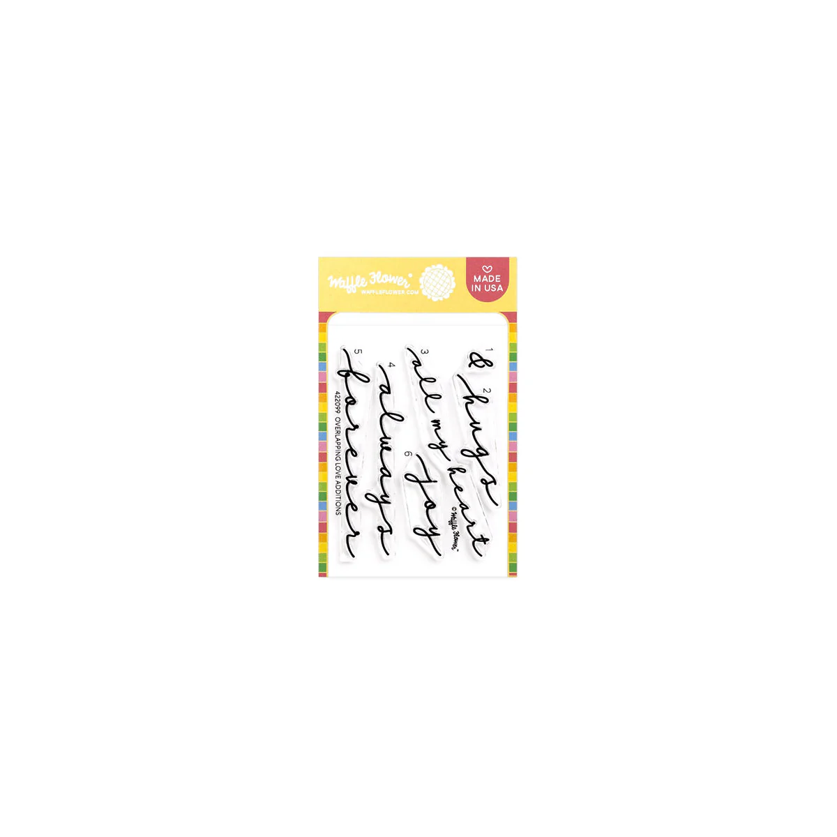 Waffle Flower - Overlapping Love Additions Stamp Set