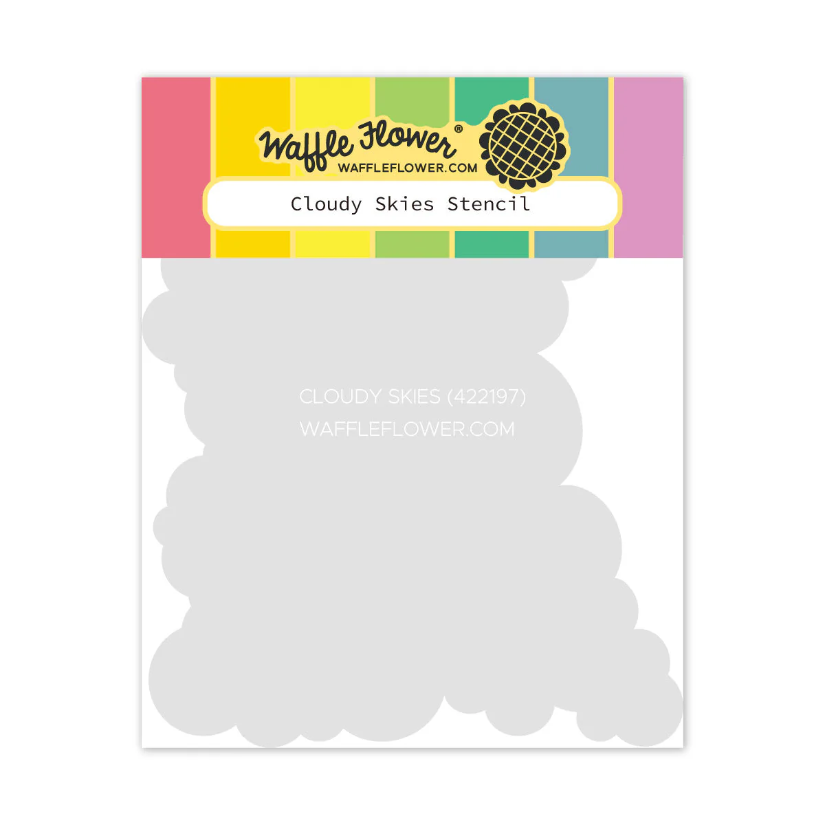 **NEW* - Waffle Flower - Cloudy Skies Stencil