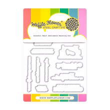 **NEW* - Waffle Flower - Grateful Heart Sentiments Matching Die