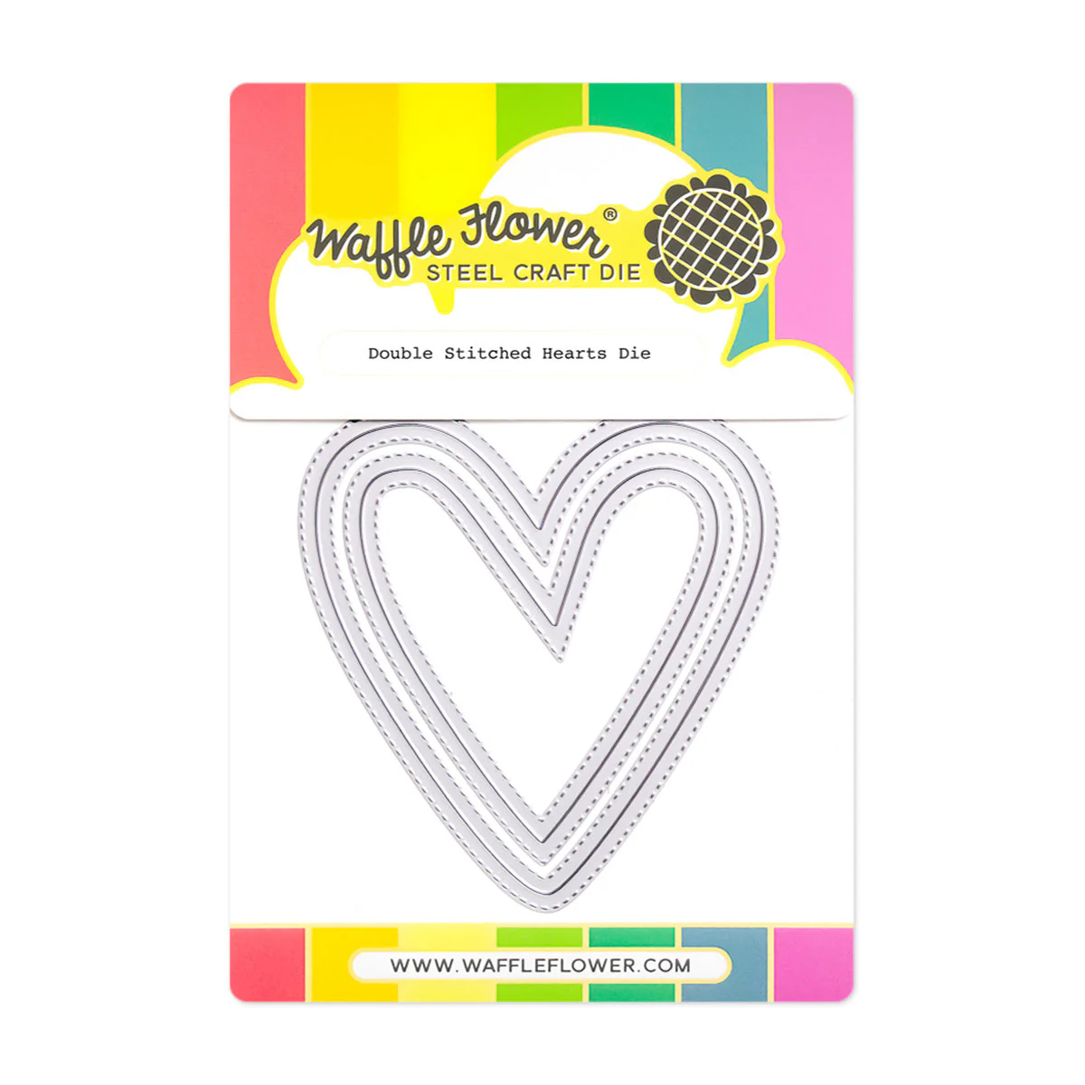 *NEW* - Waffle Flower - Double Stitched Hearts Die