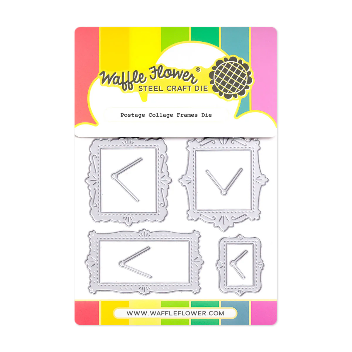 **NEW* - Waffle Flower - Postage Collage Frames Die