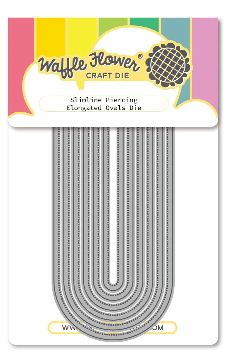 **NEW* - Waffle Flower - Slimline Piercing Elongated Ovals Die