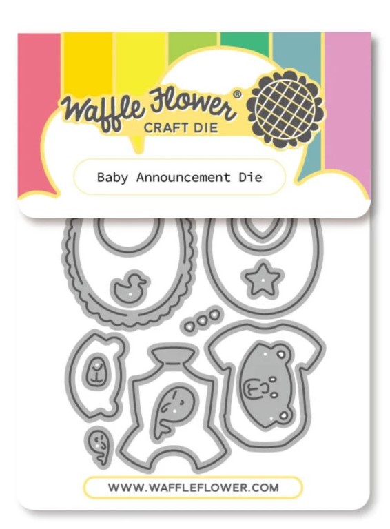 **NEW* - Waffle Flower - Baby Announcement Die