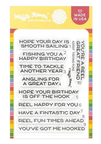 *NEW* - Waffle Flower - Fishing Puns Stamp Set