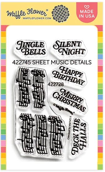 **NEW* - Waffle Flower - Sheet Music Details Stamp Set
