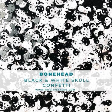 Trinity Stamps - Bonehead - Black & White Skull Confetti Mix