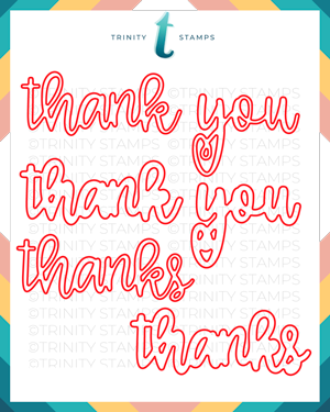 Trinity Stamps - Thank You Senti-mini Die Set