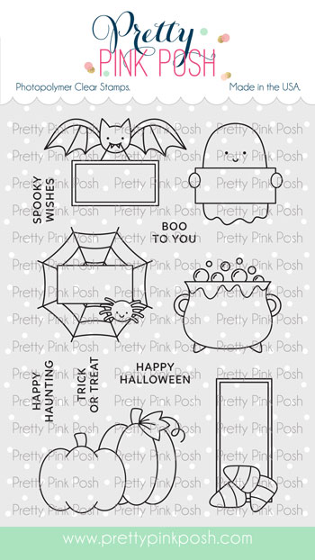 Pretty Pink Posh - Halloween Signs Stamp Set