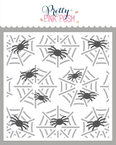 Pretty Pink Posh - Layered Spider Web Stencil (2 Lyr)