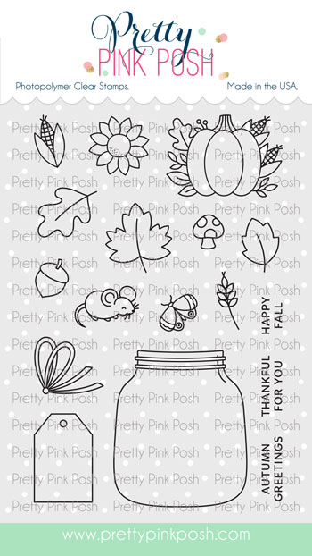 *NEW* - Pretty Pink Posh - Fall Jar Stamp Set