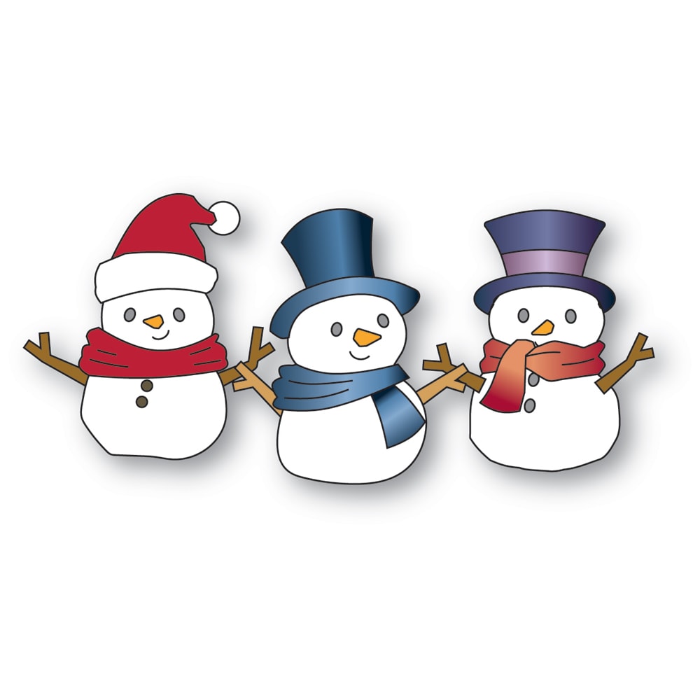 *NEW* - Memory Box - Stylish Snowmen Trio craft die
