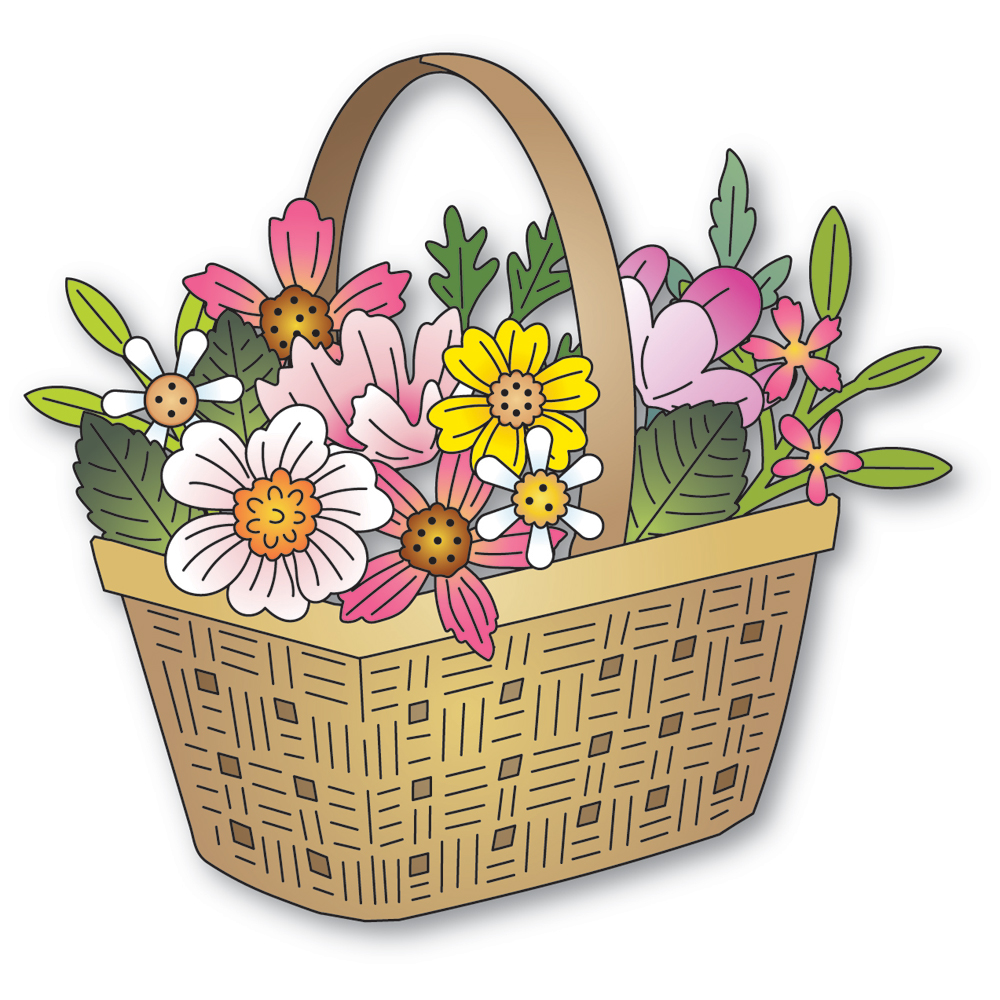 **NEW* - Memory Box - Woven Flower Basket craft die