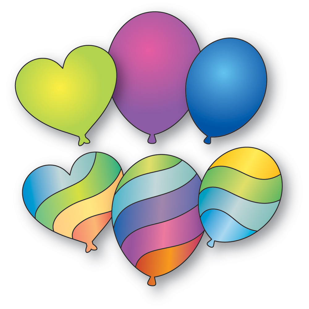 **NEW* - Memory Box - Wavy Balloons craft die