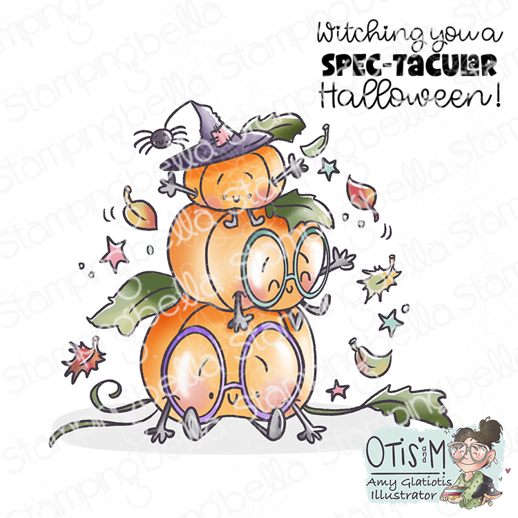 **NEW* - Stamping Bella - Spec-Tacular Pumpkin Stack (set of 2 stamps)