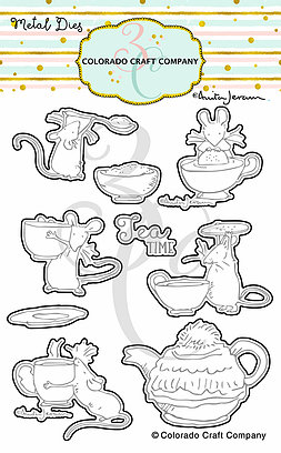 Colorado Craft Company - Anita Jeram~Tea Time Fun Dies