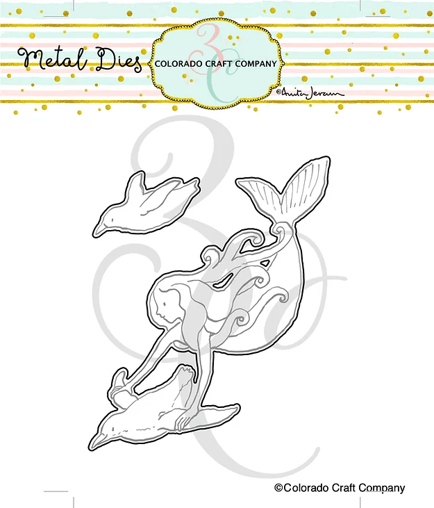 Colorado Craft Company - Anita Jeram ~ Mermaid & Penguins Dies