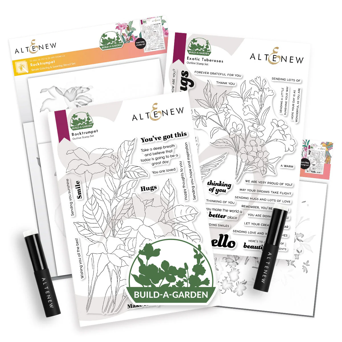 Altenew - Build-A-Garden: Rocktrumpet & Exotic Tuberose Bundle