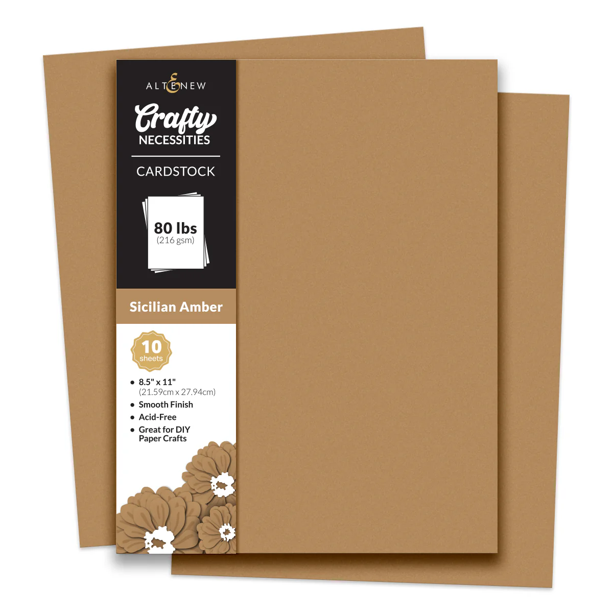 Altenew - Crafty Necessities: Sicilian Amber Cardstock (10 sheets/set)