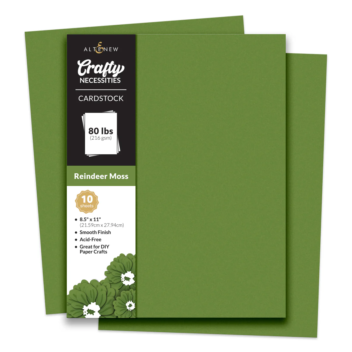 Altenew - Crafty Necessities: Reindeer Moss Cardstock (10 sheets/set)