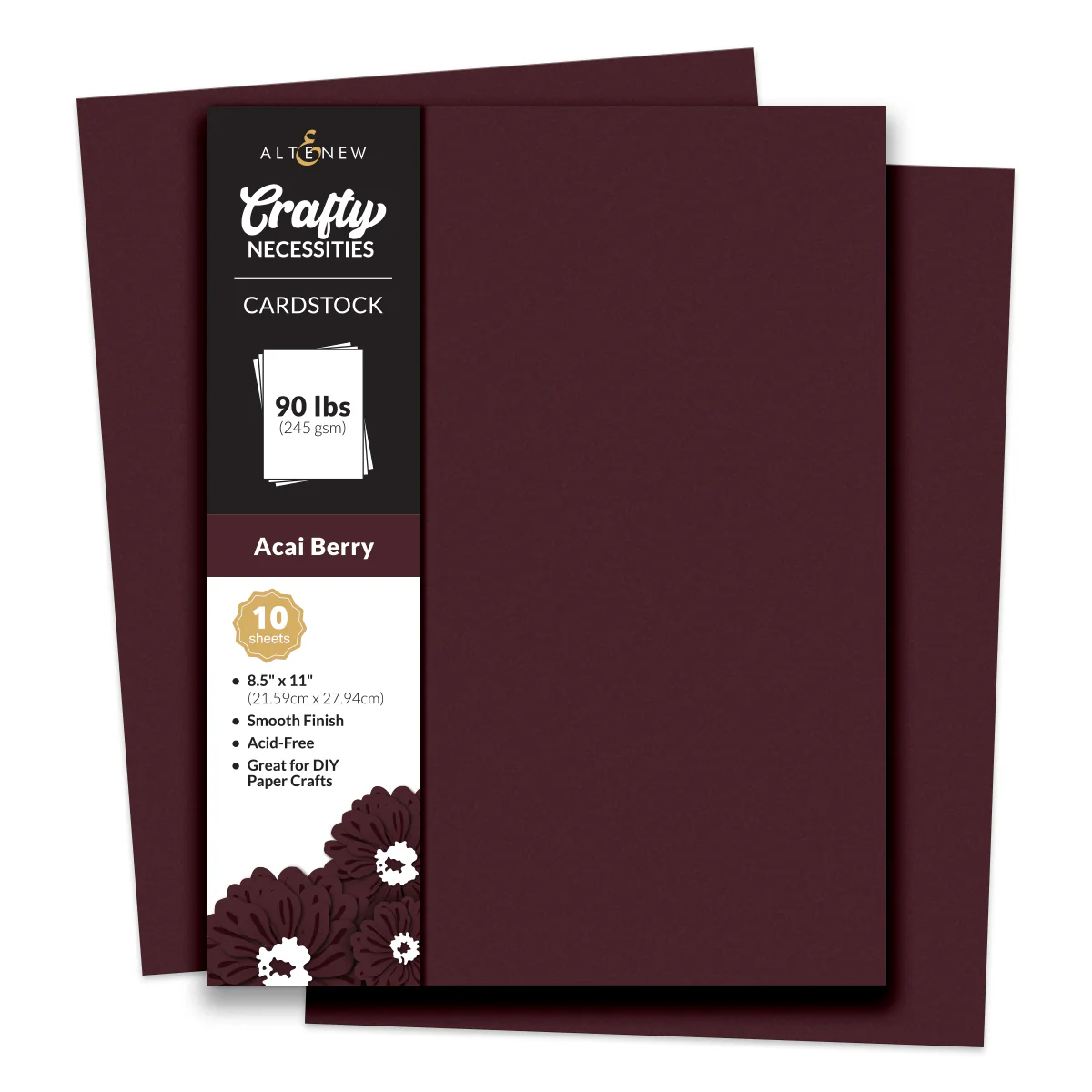 Altenew - Crafty Necessities: Acai Berry Cardstock (10 sheets/set)