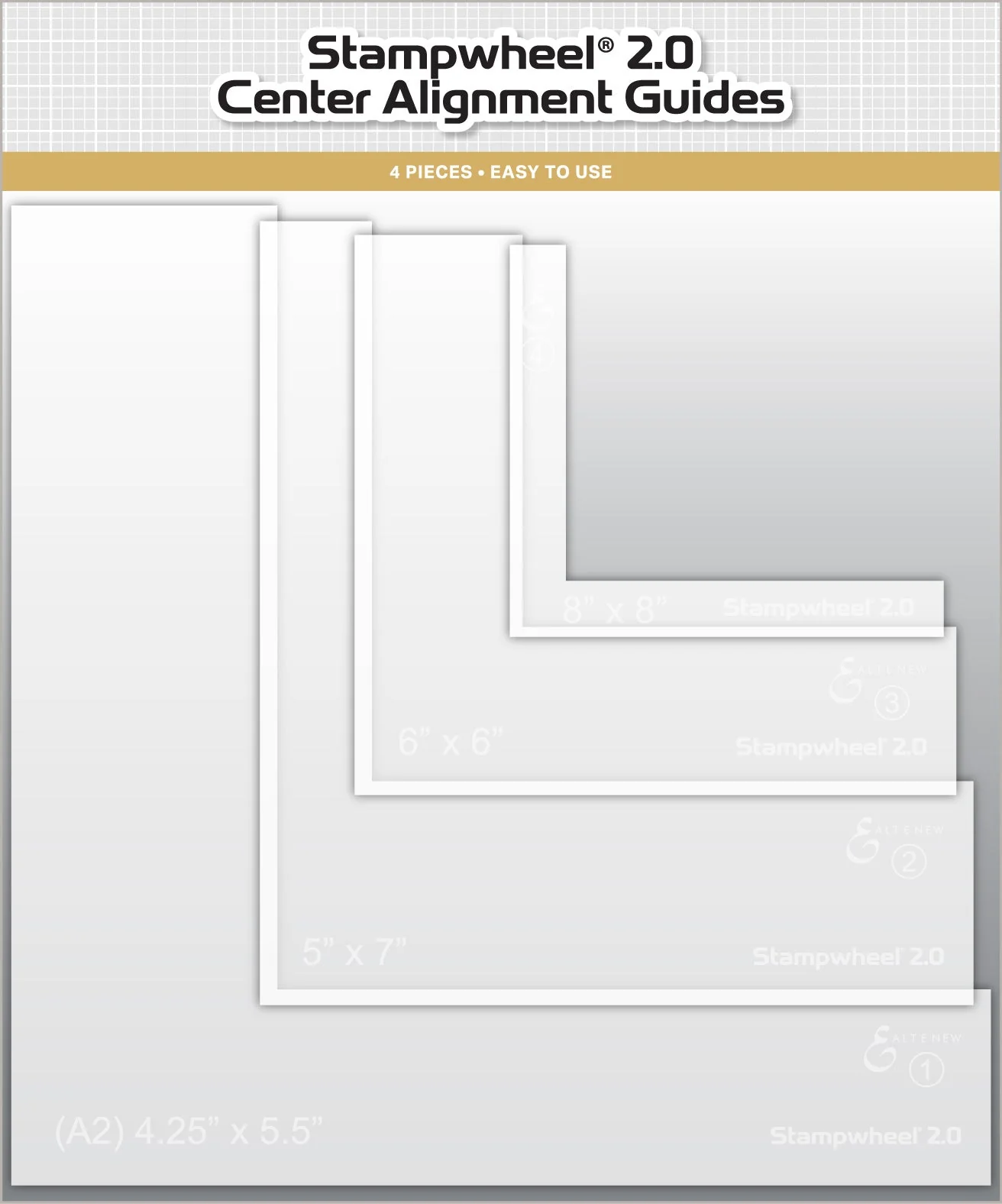 Altenew - Stampwheel 2.0 - Center Alignment Guides