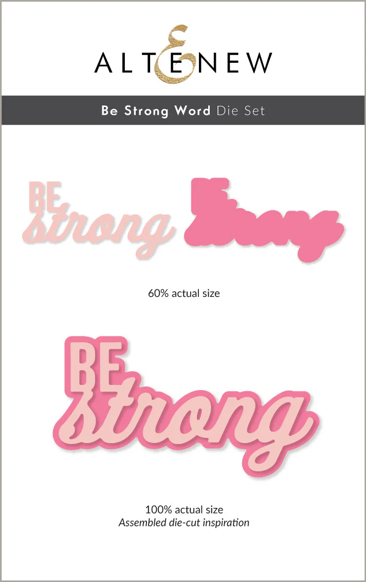 **NEW* - Altenew - Be Strong Word Die Set