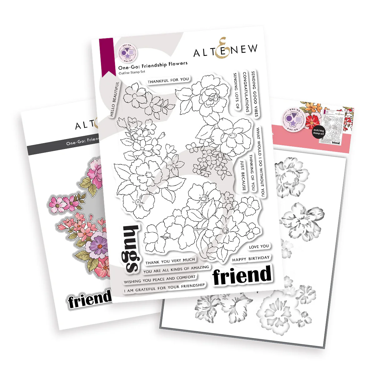 **NEW* - Altenew - One-Go: Friendship Flowers - Complete Bundle