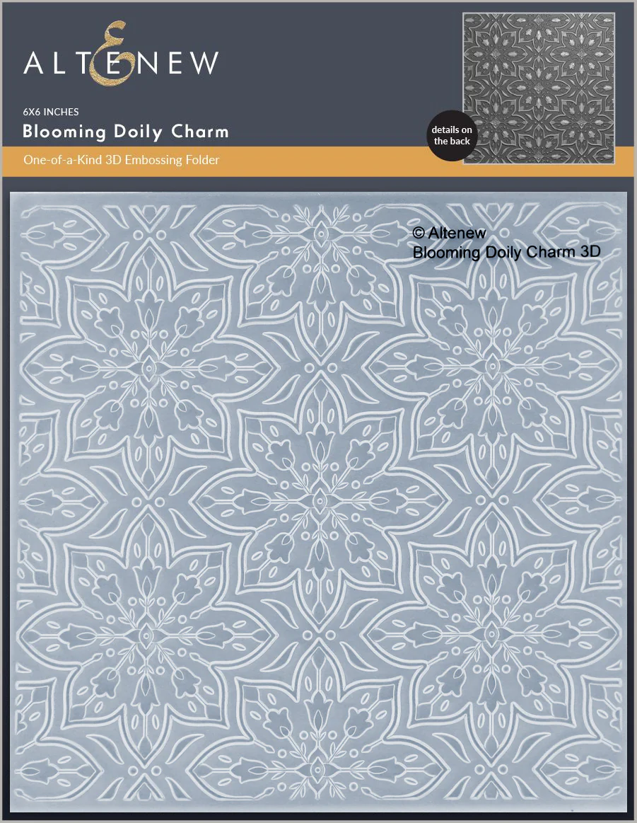 *NEW* - Altenew - Blooming Doily Charm 3D Embossing Folder