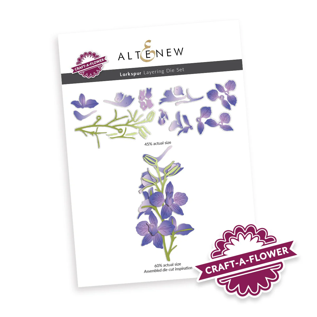 Altenew - Craft-A-Flower: Larkspur Layering Die Set
