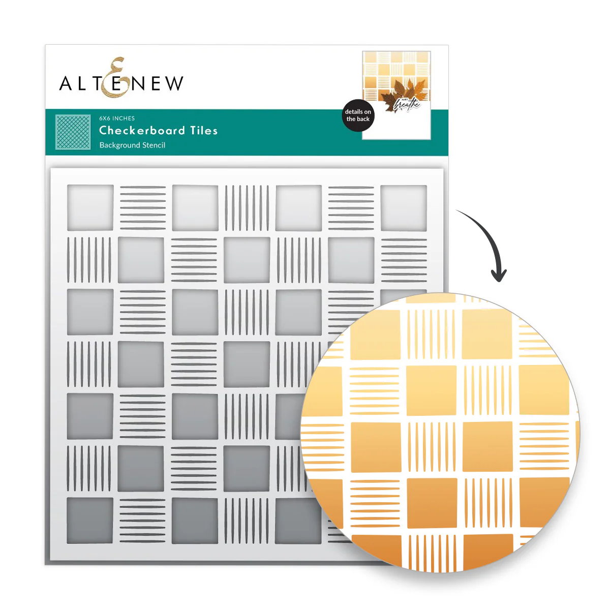 *NEW* - Altenew - Checkerboard Tiles Background Stencil