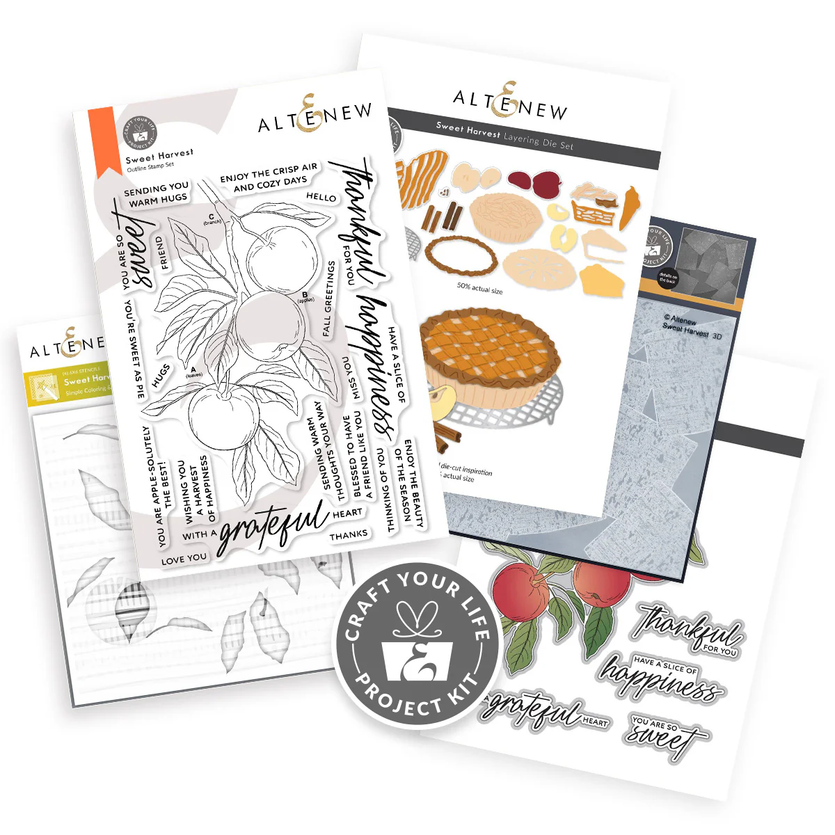 *NEW* - Altenew - Craft Your Life Project Kit: Sweet Harvest & Add-on Die Bundle