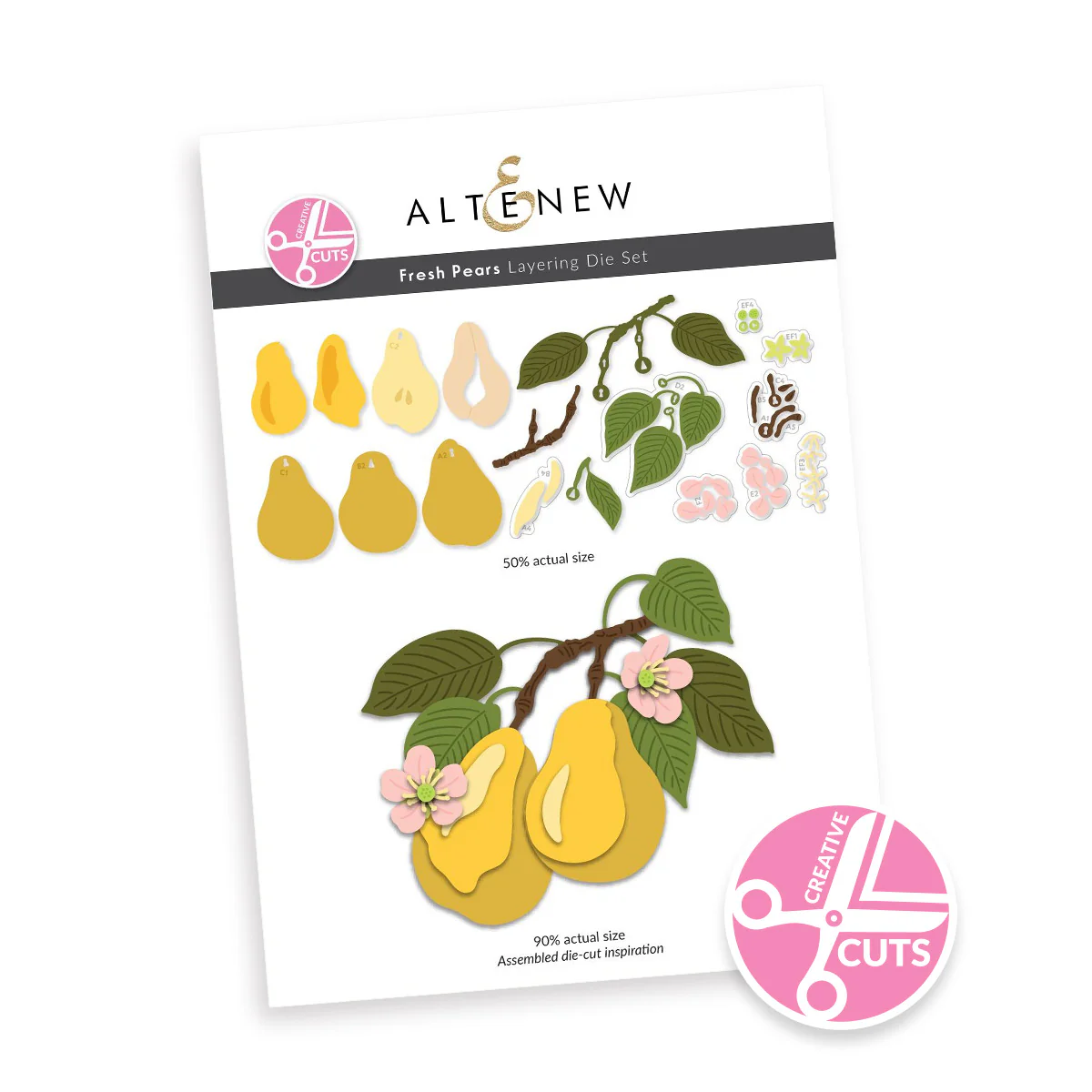 *NEW* - Altenew - Creative Cuts: Fresh Pears Layering Die Set