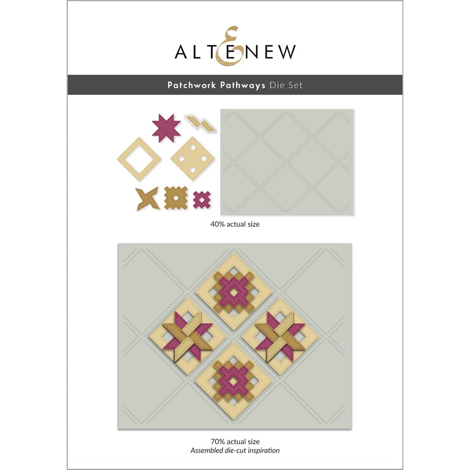 **NEW* - Altenew - Patchwork Pathways Die Set