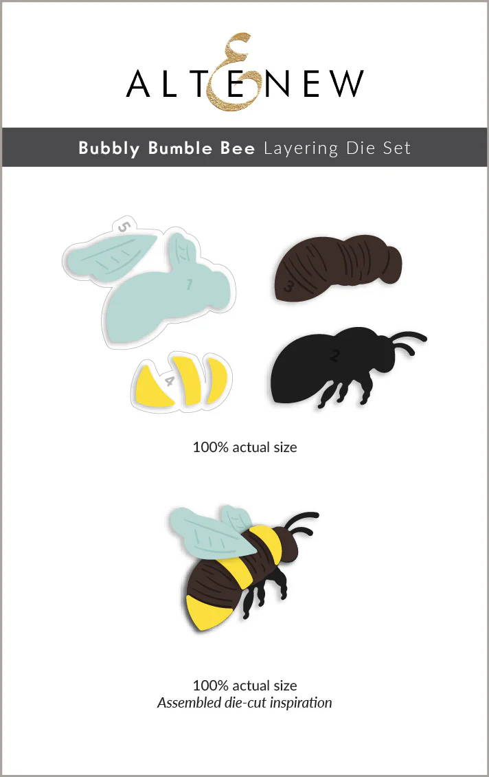 Altenew - Bubbly Bumble Bee Layering Die Set