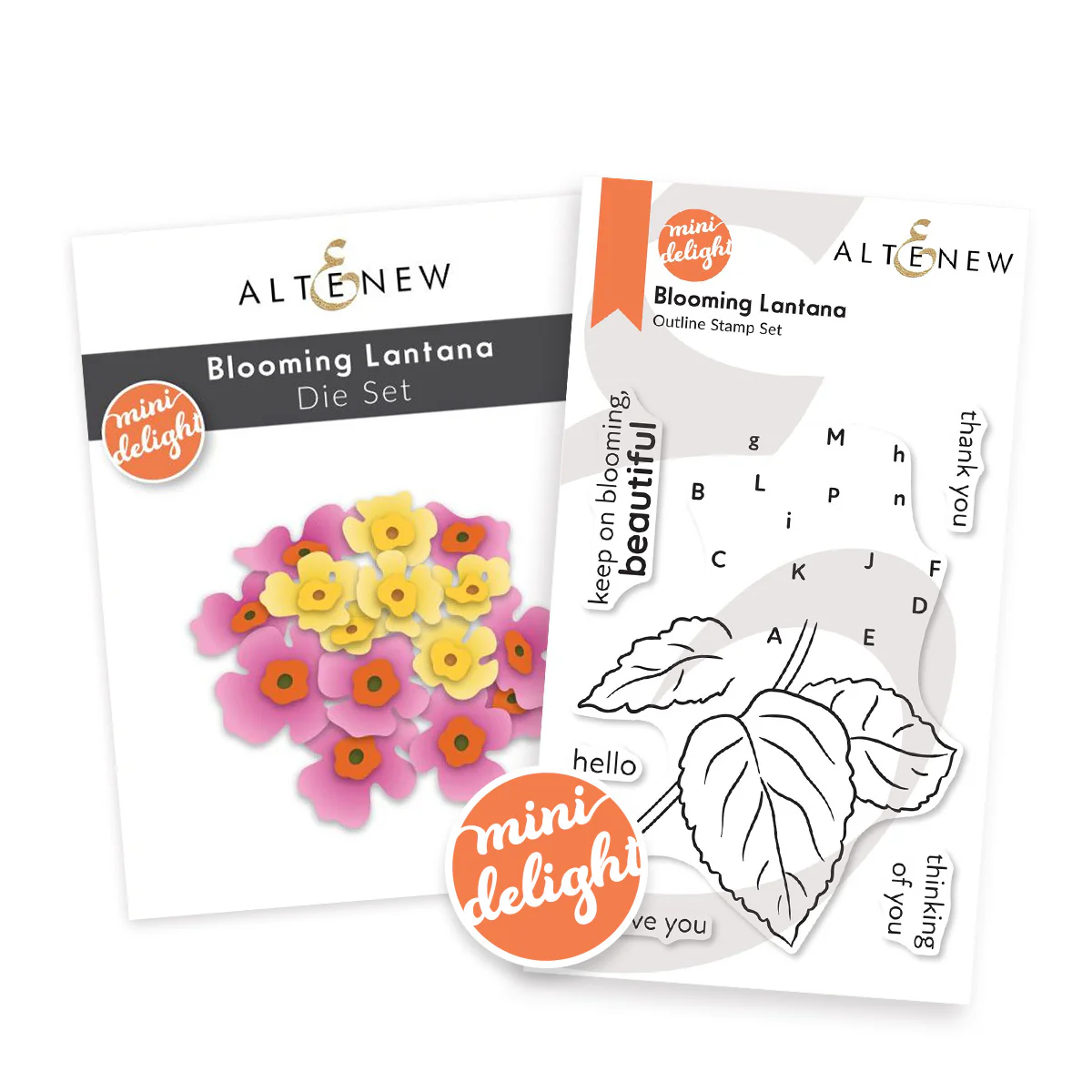 **NEW* - Altenew - Mini Delight: Blooming Lantana Stamp & Die Set
