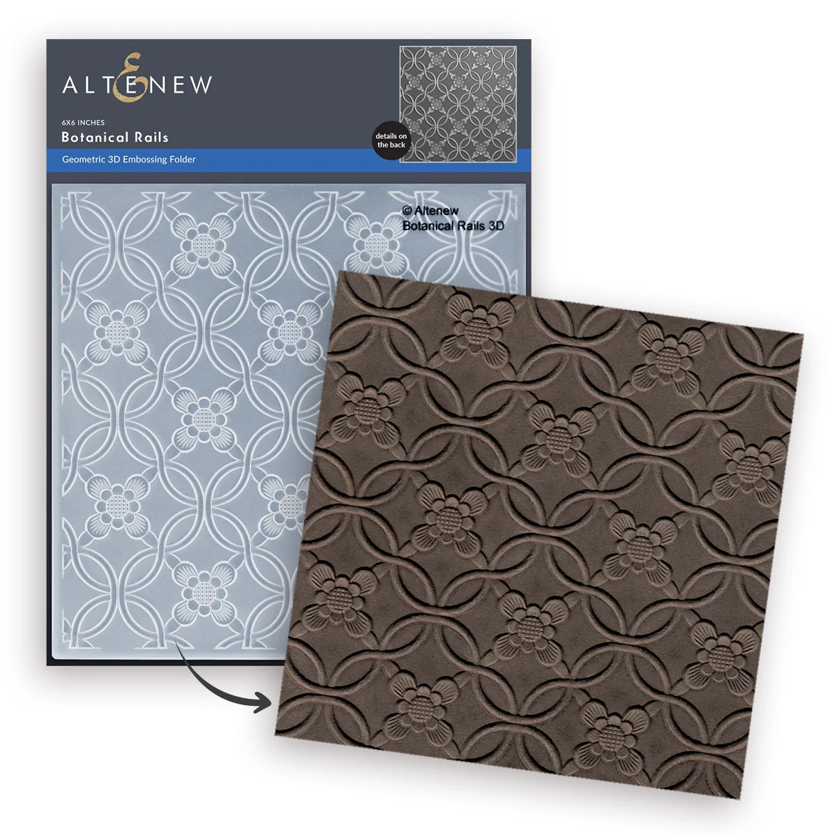 **NEW* - Altenew - Botanical Rails 3D Embossing Folder
