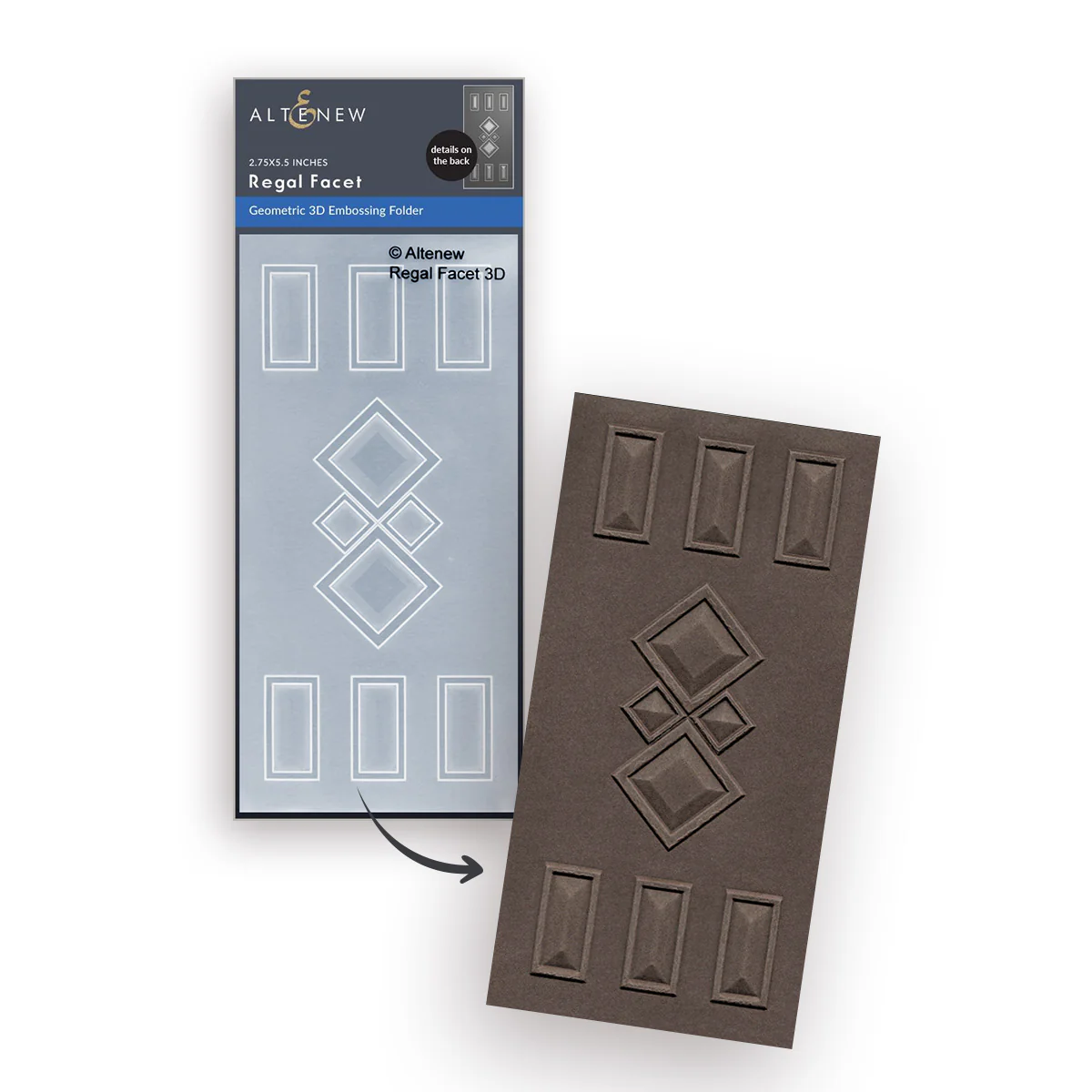 **NEW* - Altenew - Regal Facet 3D Embossing Folder