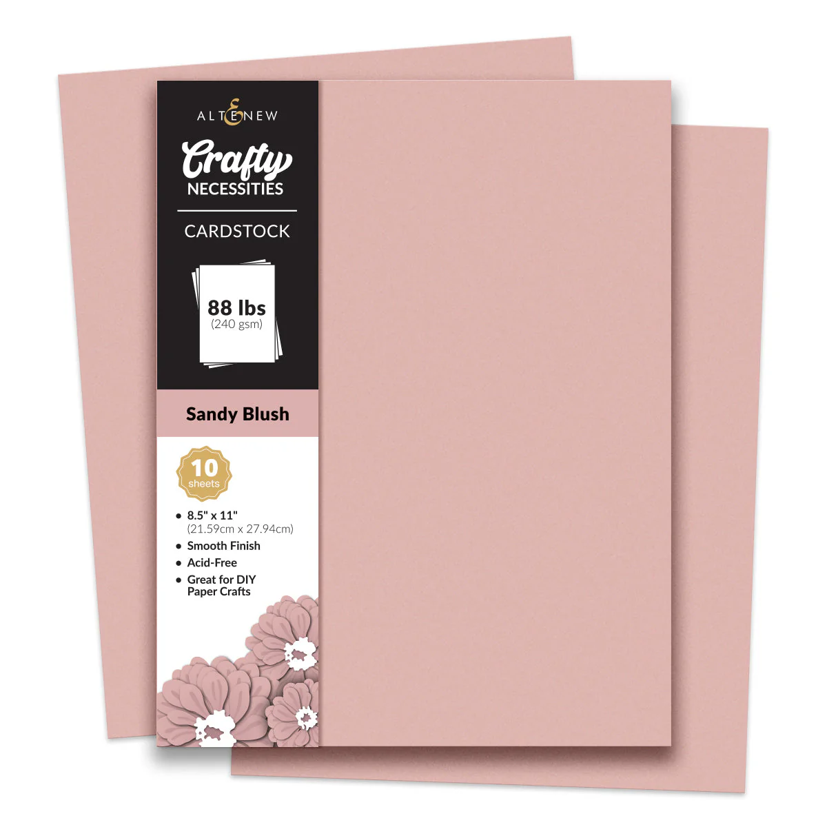 **NEW* - Altenew - Crafty Necessities: Sandy Blush Cardstock (10 sheets/set)