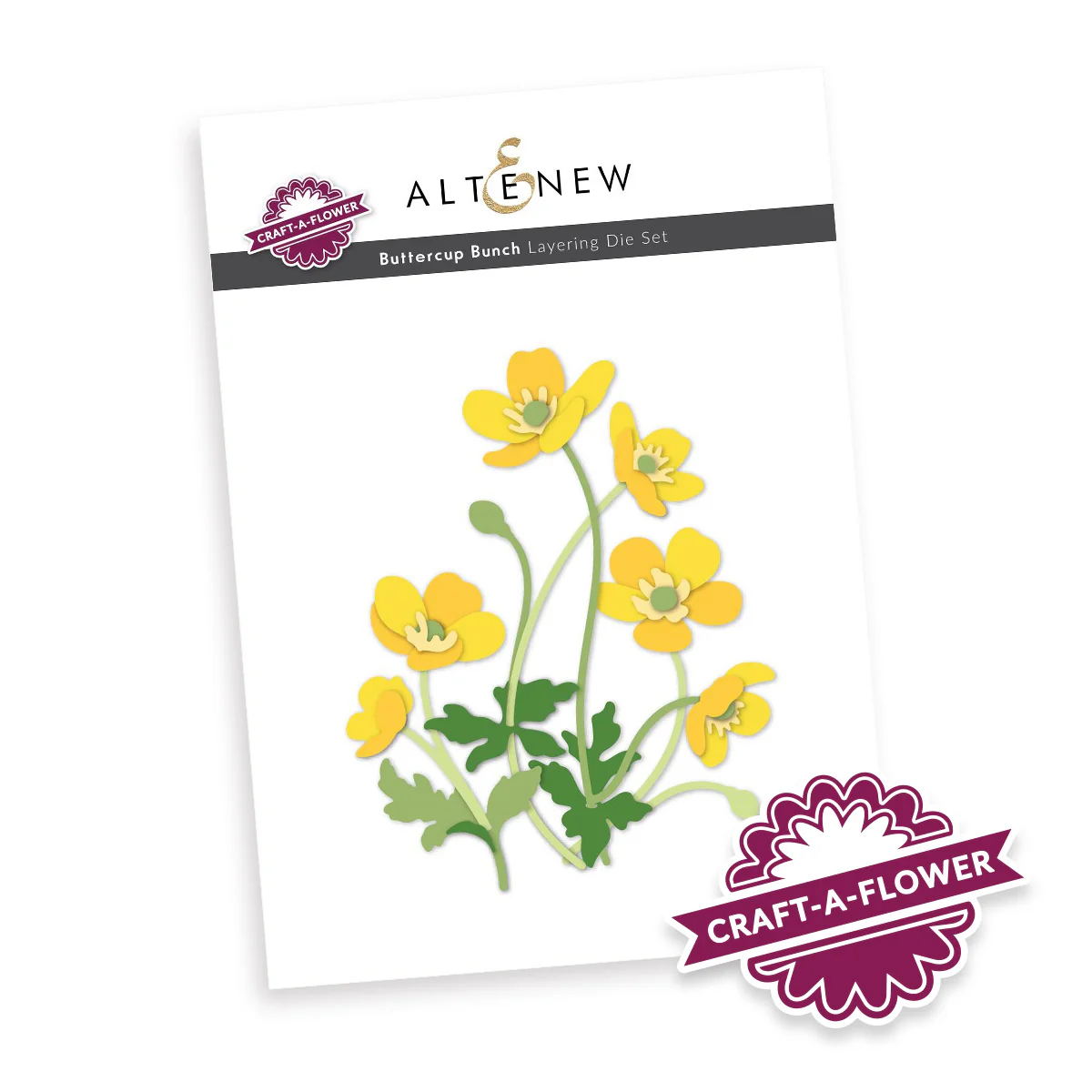 **NEW* - Altenew - Craft-A-Flower: Buttercup Bunch Layering Die Set