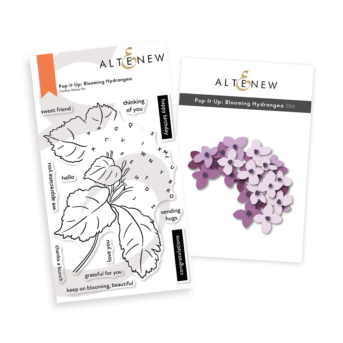 **NEW* - Altenew - Pop-It-Up: Blooming Hydrangea Stamp & Die Set
