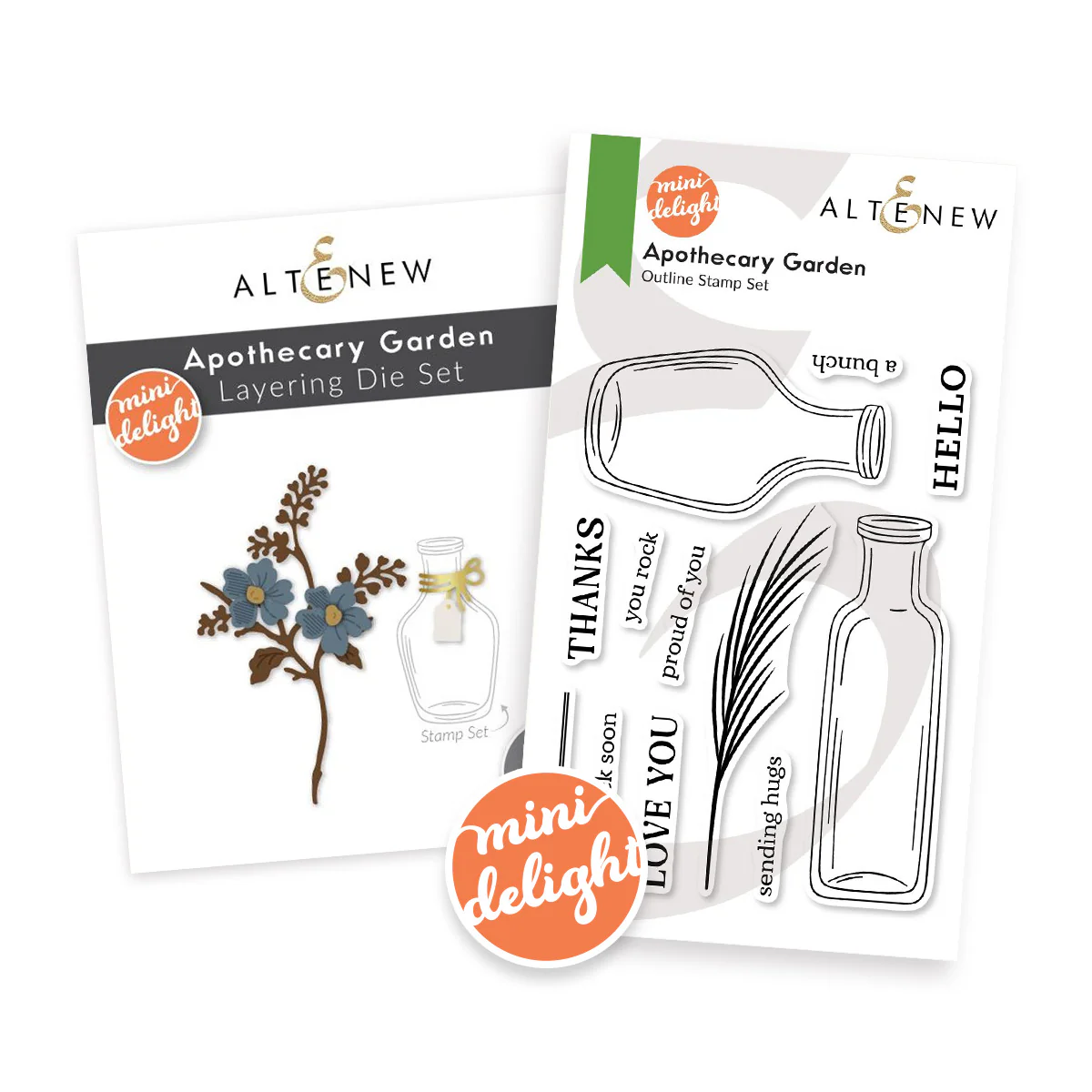 **NEW* - Altenew - Mini Delight: Apothecary Garden Stamp & Die Set