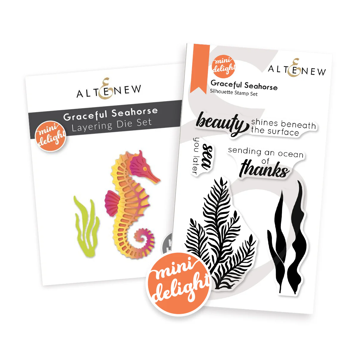 **NEW* - Altenew - Mini Delight: Graceful Seahorse Stamp & Die Set