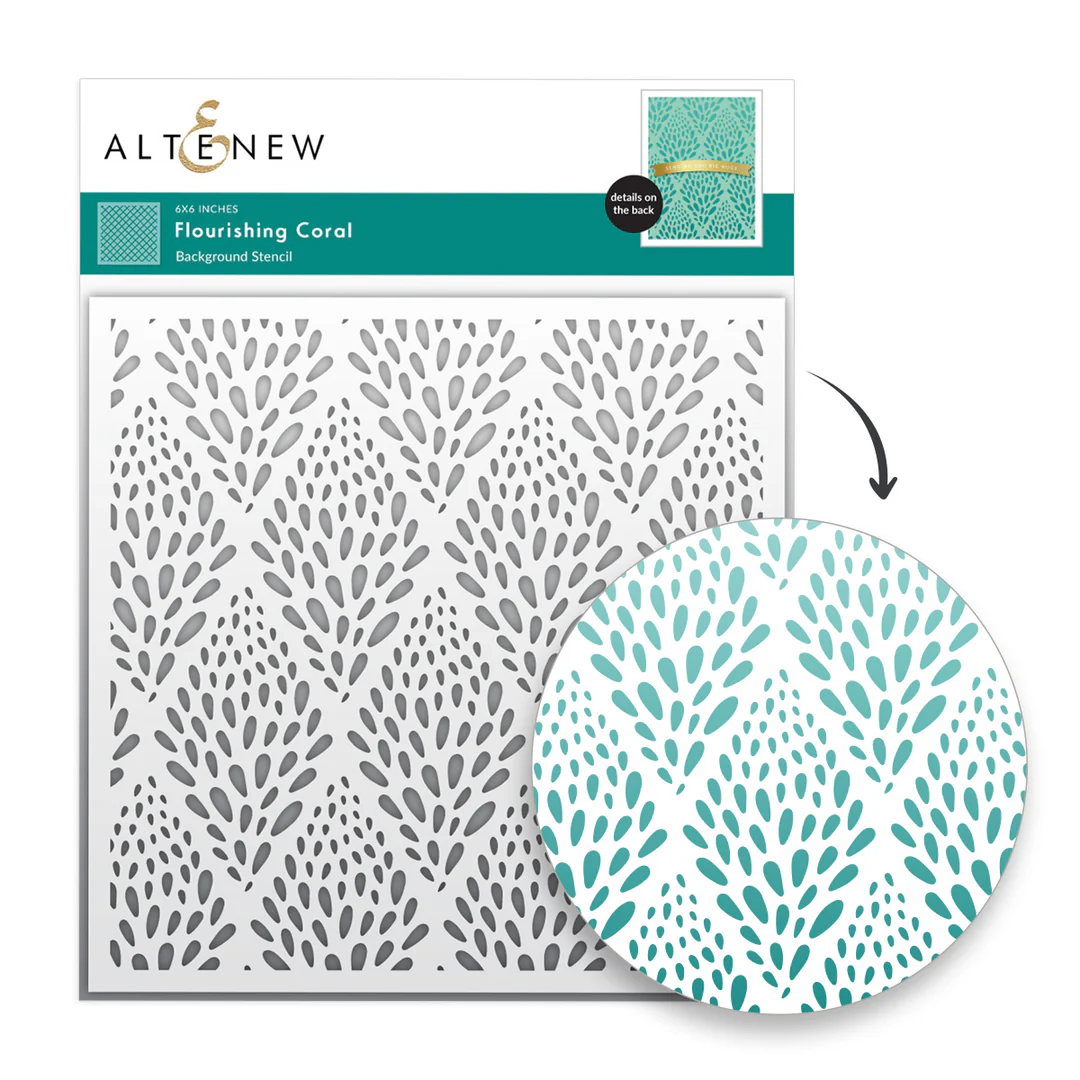 *NEW* - Altenew - Flourishing Coral Stencil