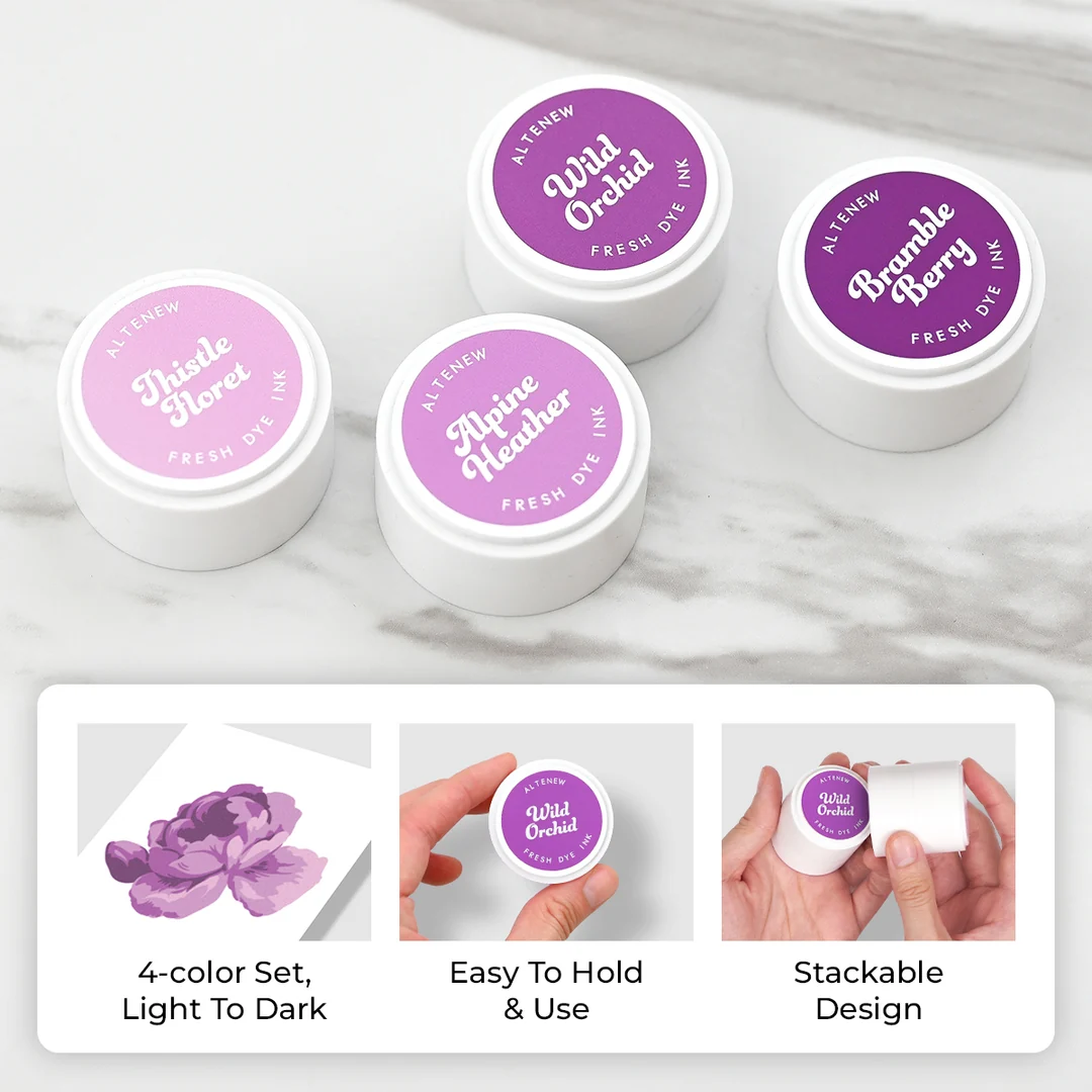 **NEW* - Altenew - Highland Flora Fresh Dye Ink Mini Pods