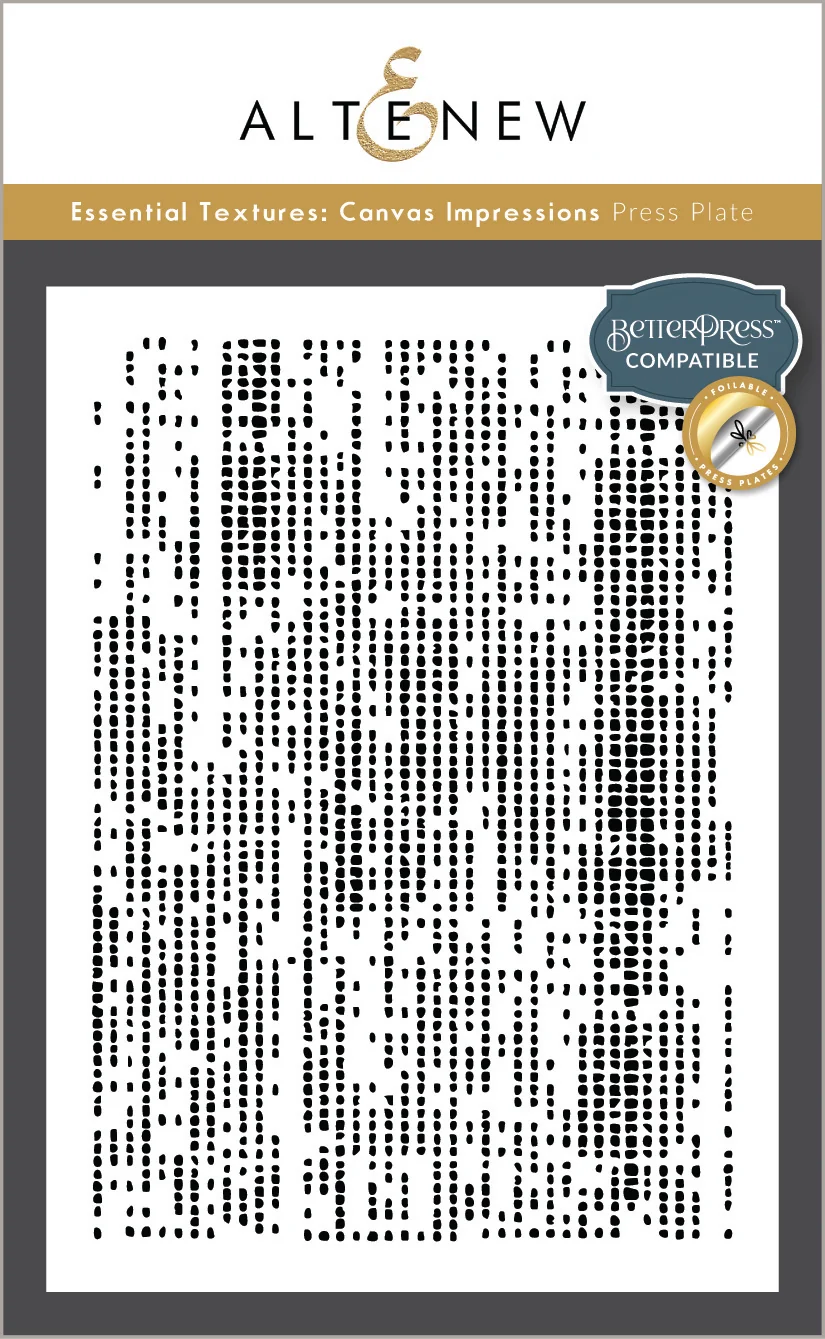 **NEW* - Altenew - Essential Textures: Canvas Impressions Press Plate